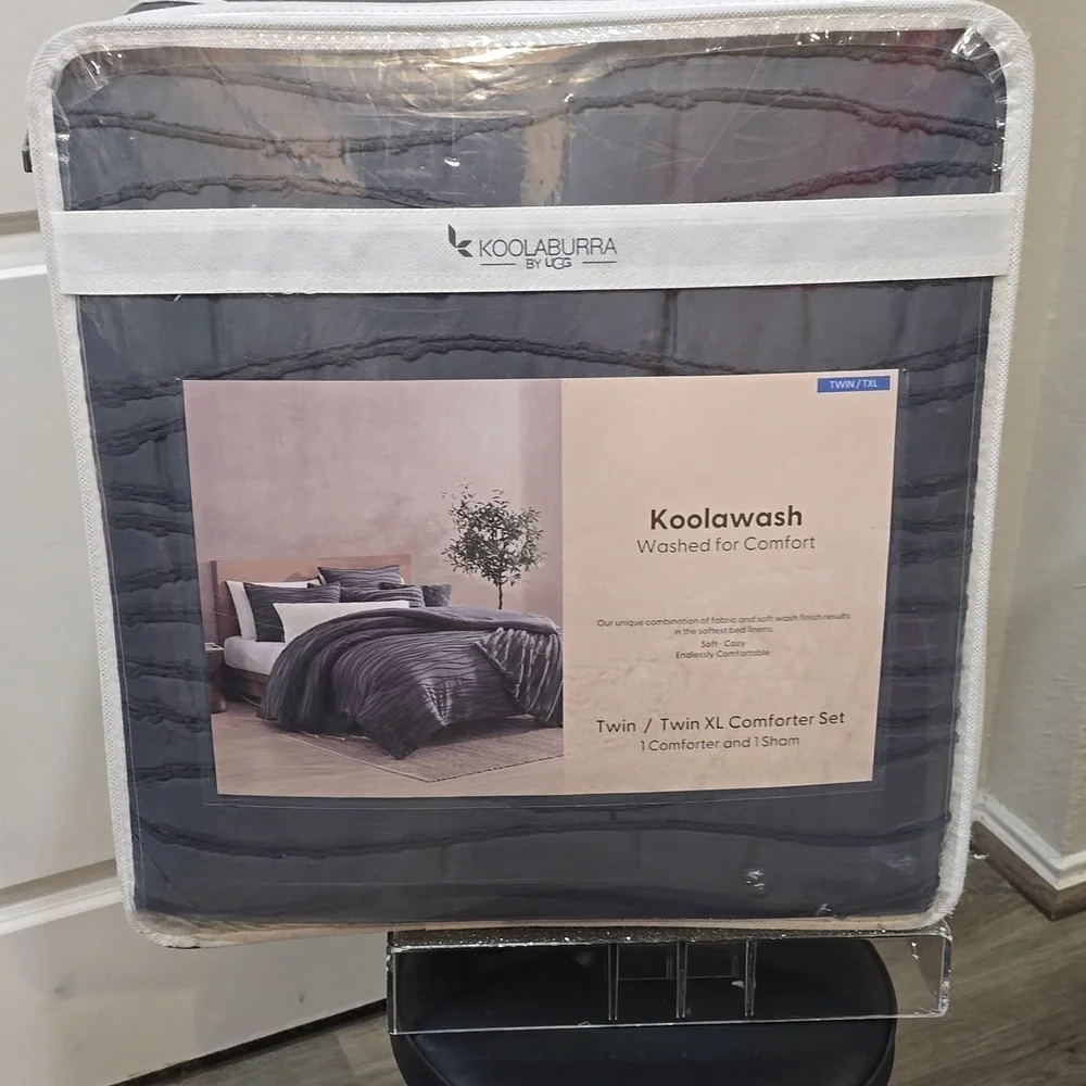 Koolaburra By Ugg Koolawash Wavy Clip Jacquard Twin/Twin XL Comforter Set